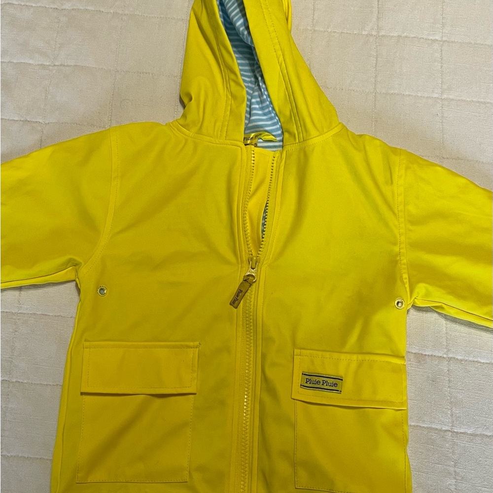 Pluie Pluie toddler flannel lined raincoat